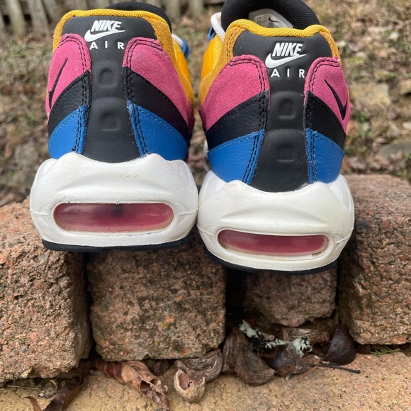 air max 95 pink yellow blue